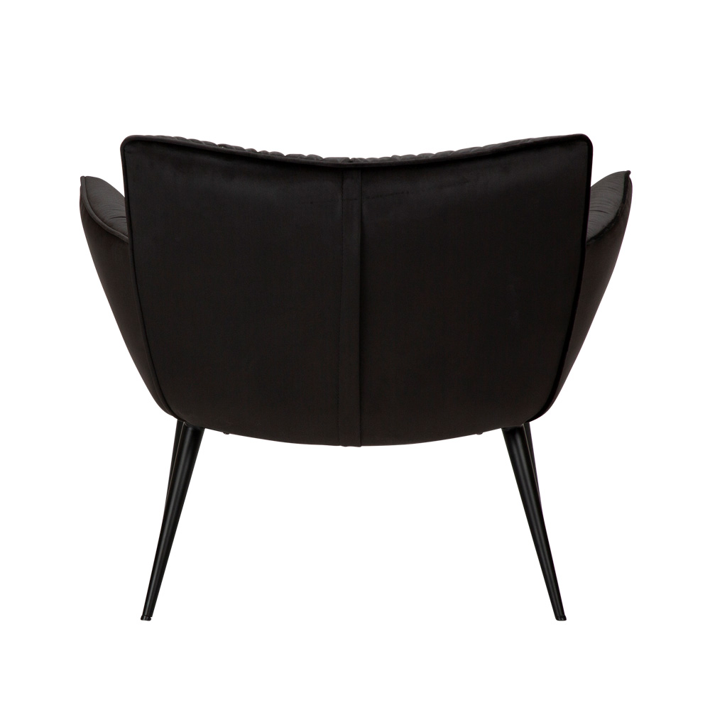 Danform_JOIN_lounge_chair_nojatuoli_ravintolatuoli_kahvilatuoli_kokoverhoiltu_meteorite_black_velvet_metallijalat_04 - Edella