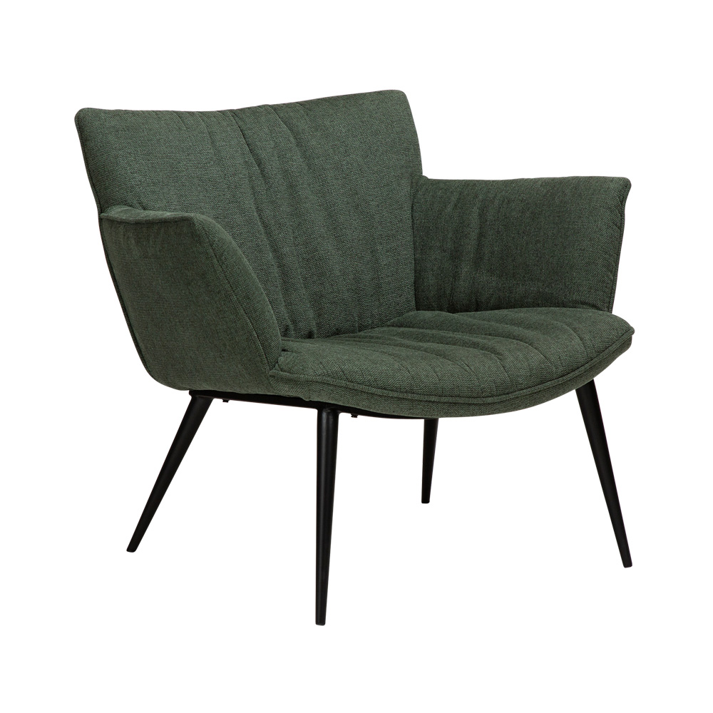 Danform_JOIN_lounge_chair_nojatuoli_ravintolatuoli_kahvilatuoli_kokoverhoiltu_sage_green_fabric_metallijalat_01 - Edella