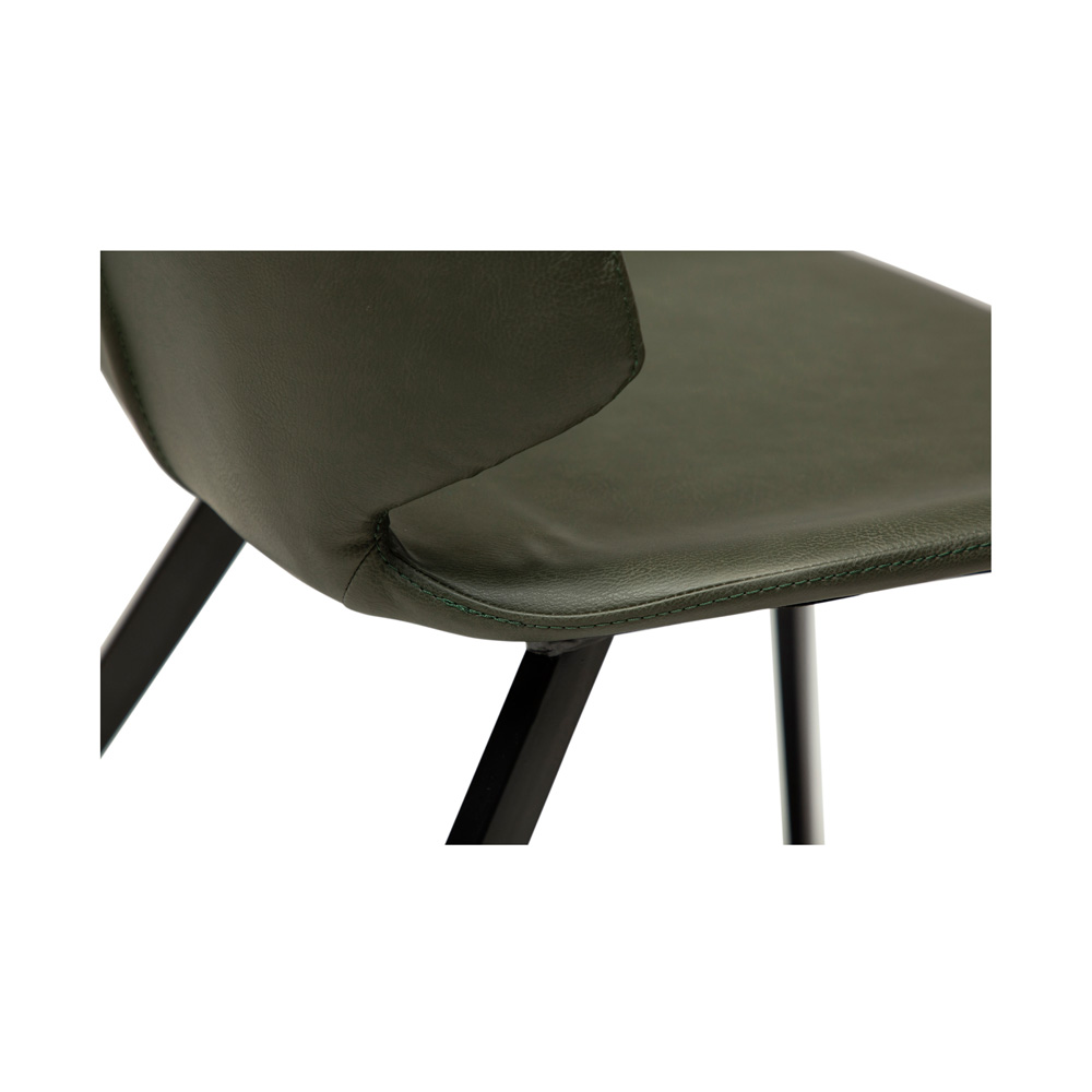 Danform_SWING_CHAIR_RAVINTOLATUOLI_KAHVILATUOLI_NEUVOTTELUTUOLI_vintage_green_art_leather_w_black_metal_legs_09 - Edella