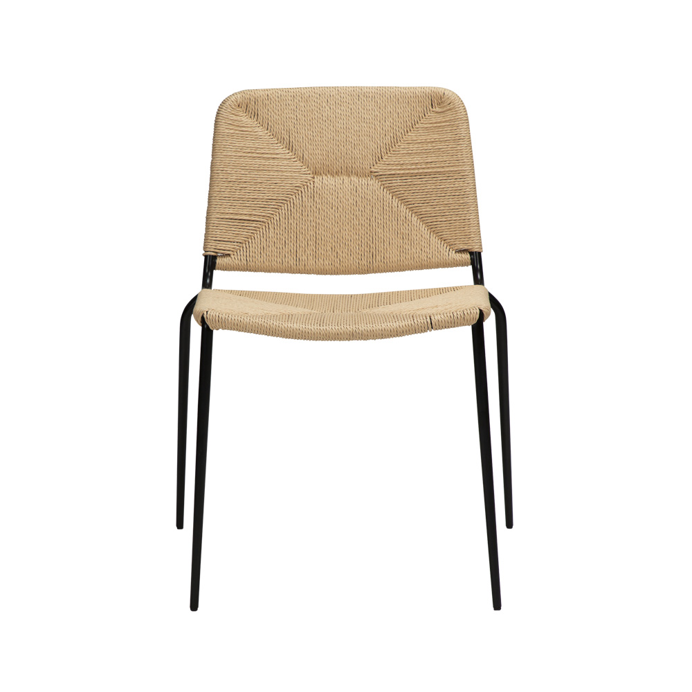Danform_Stiletto_chair_ravintolatuoli_kahvilatuoli_natural_käsinojaton_putkijaloilla_paperinaru_punottu_istuin_02 - Edella