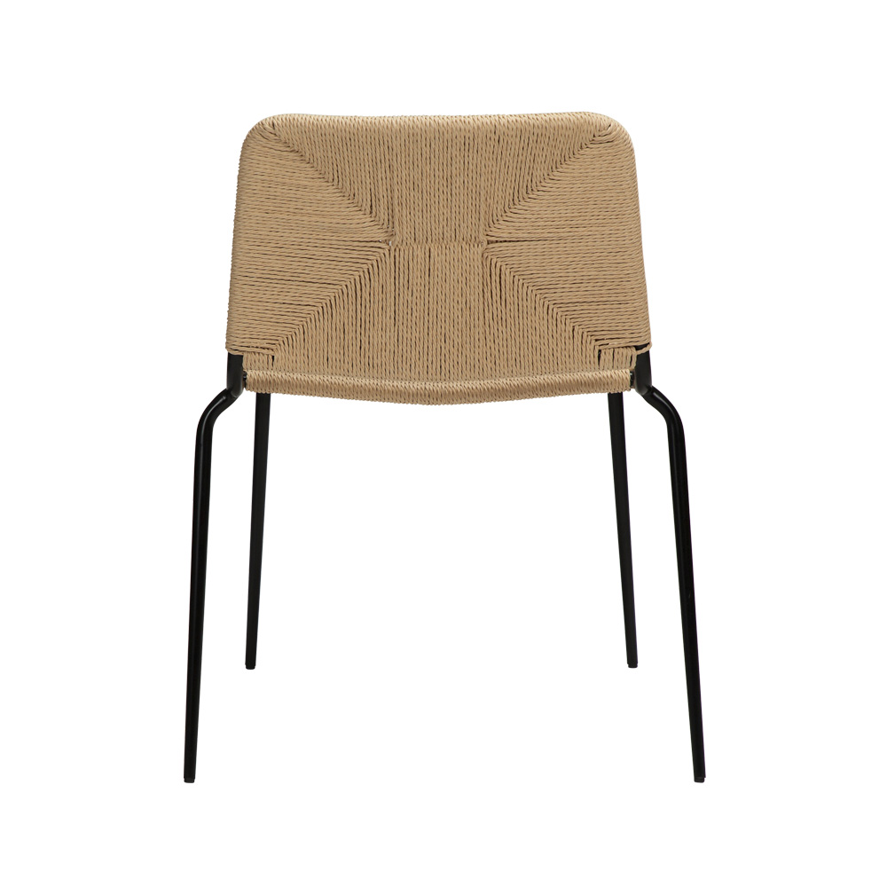 Danform_Stiletto_chair_ravintolatuoli_kahvilatuoli_natural_käsinojaton_putkijaloilla_paperinaru_punottu_istuin_04 - Edella
