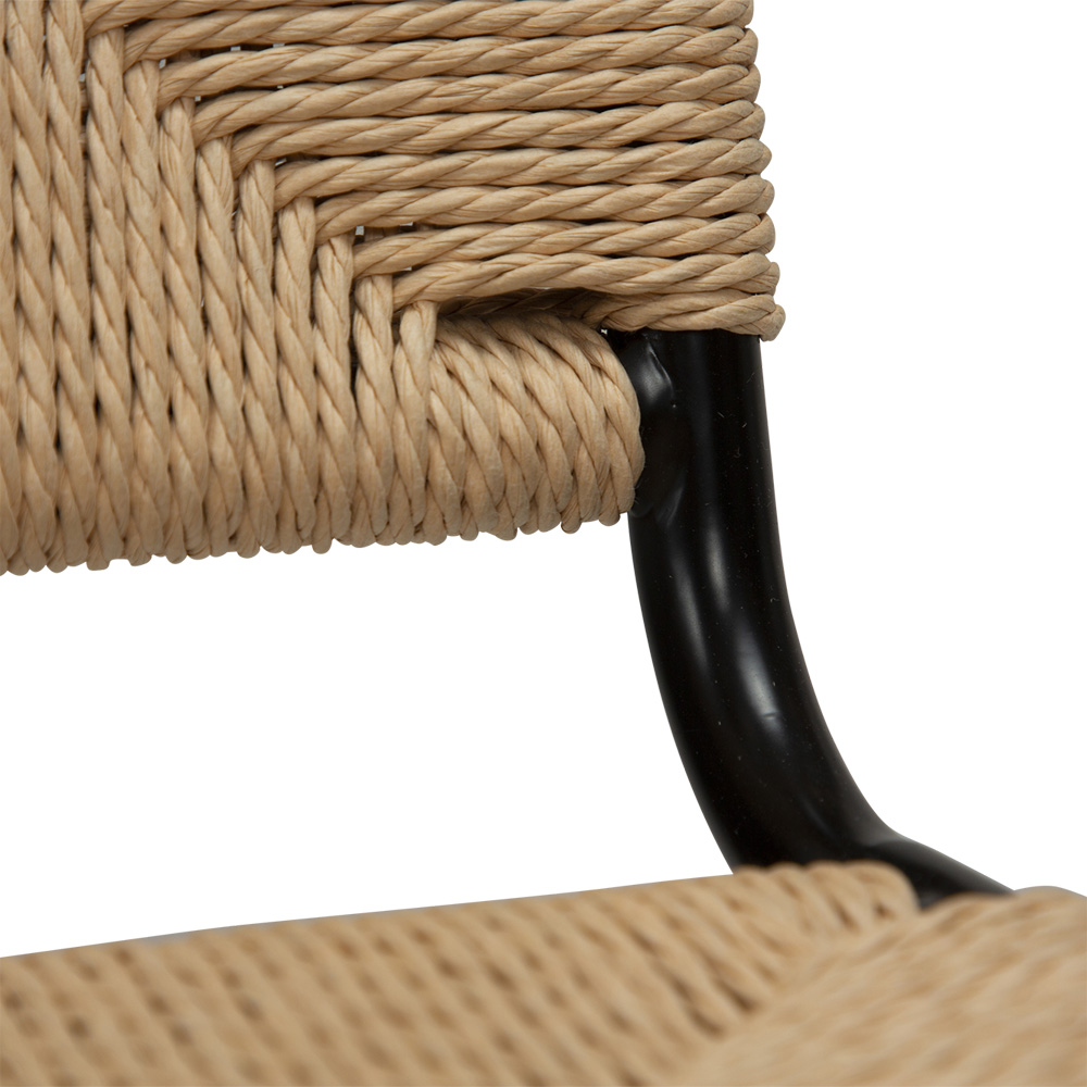 Danform_Stiletto_chair_ravintolatuoli_kahvilatuoli_natural_käsinojaton_putkijaloilla_paperinaru_punottu_istuin_06 - Edella