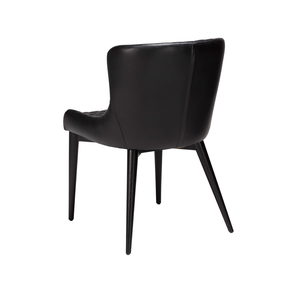 Danform_VETRO_CHAIR_vintage_black_art_leather_w_black_stained_oak_legs_03 - Edella