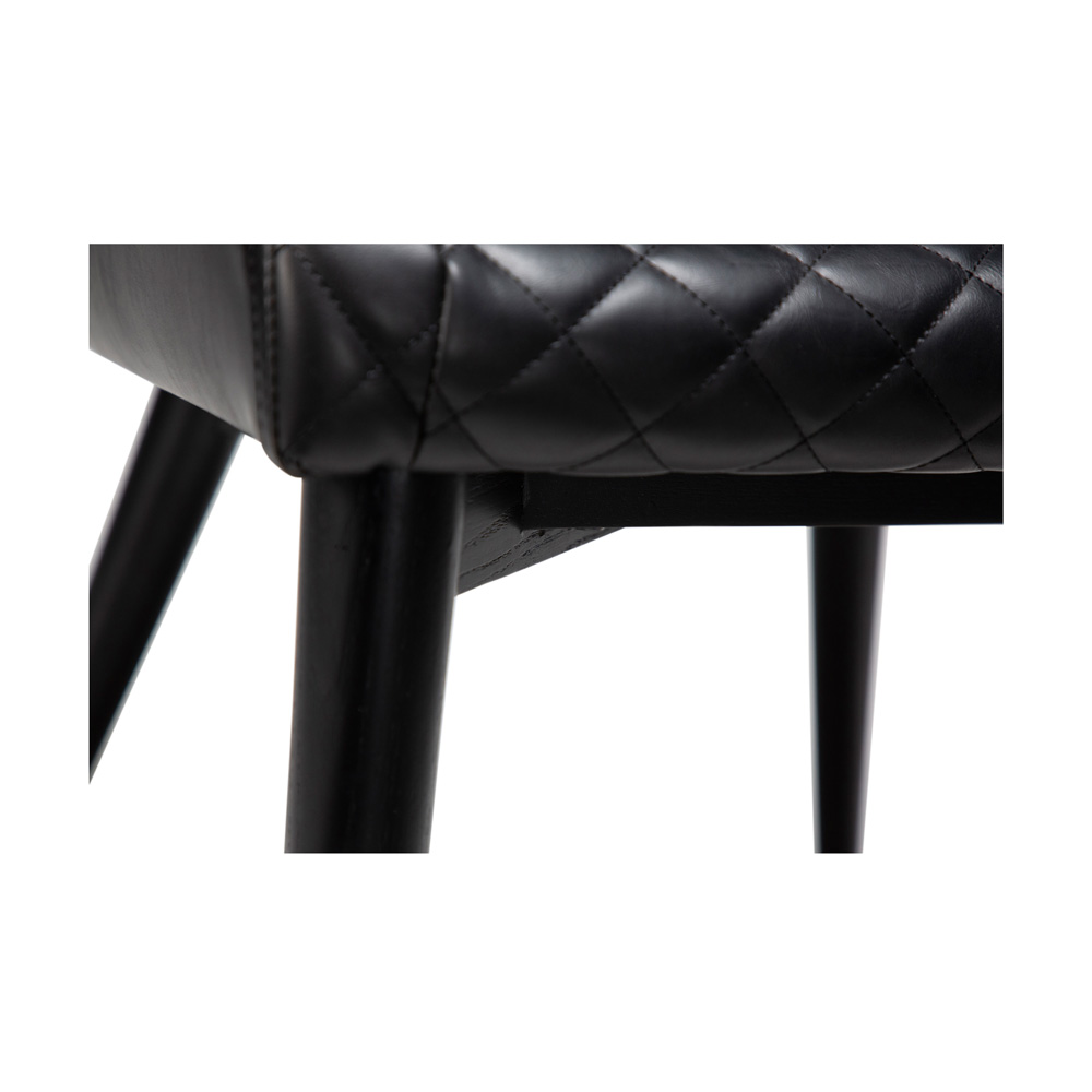Danform_VETRO_CHAIR_vintage_black_art_leather_w_black_stained_oak_legs_07 - Edella