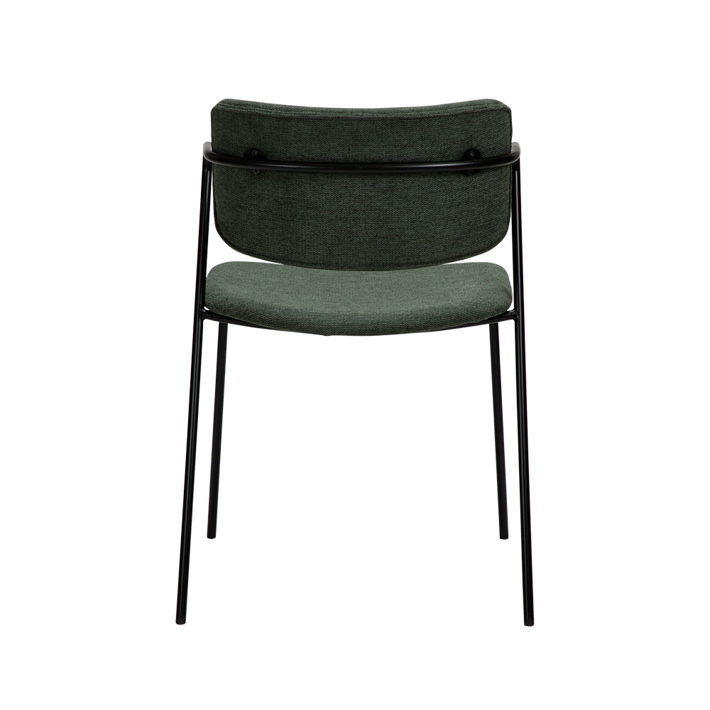 Danform_Zed_chair_ravintolatuoli_kahvilatuoli_kangas_Sage_green_käsinojallinen_putkijaloilla_04 - Edella