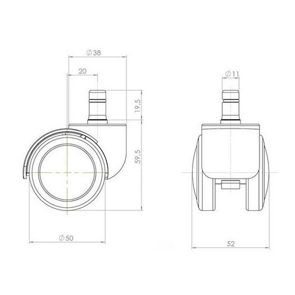 HJH_Office_5xROLO_11mm-50mm_työtuolin_toimistotuolin_kumipyörät_koville_lattioille_04 - Edella