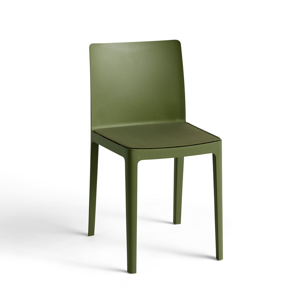 Hay_Elementaire_chair_olive_Seat_pad_Outdoor_olive_WB_01 - Edella