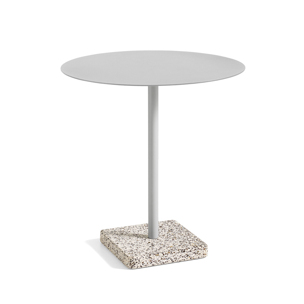 Hay_Terrazzo_Table_Round_dia70_Grey_base_Sky_grey_tabletop_01 - Edella