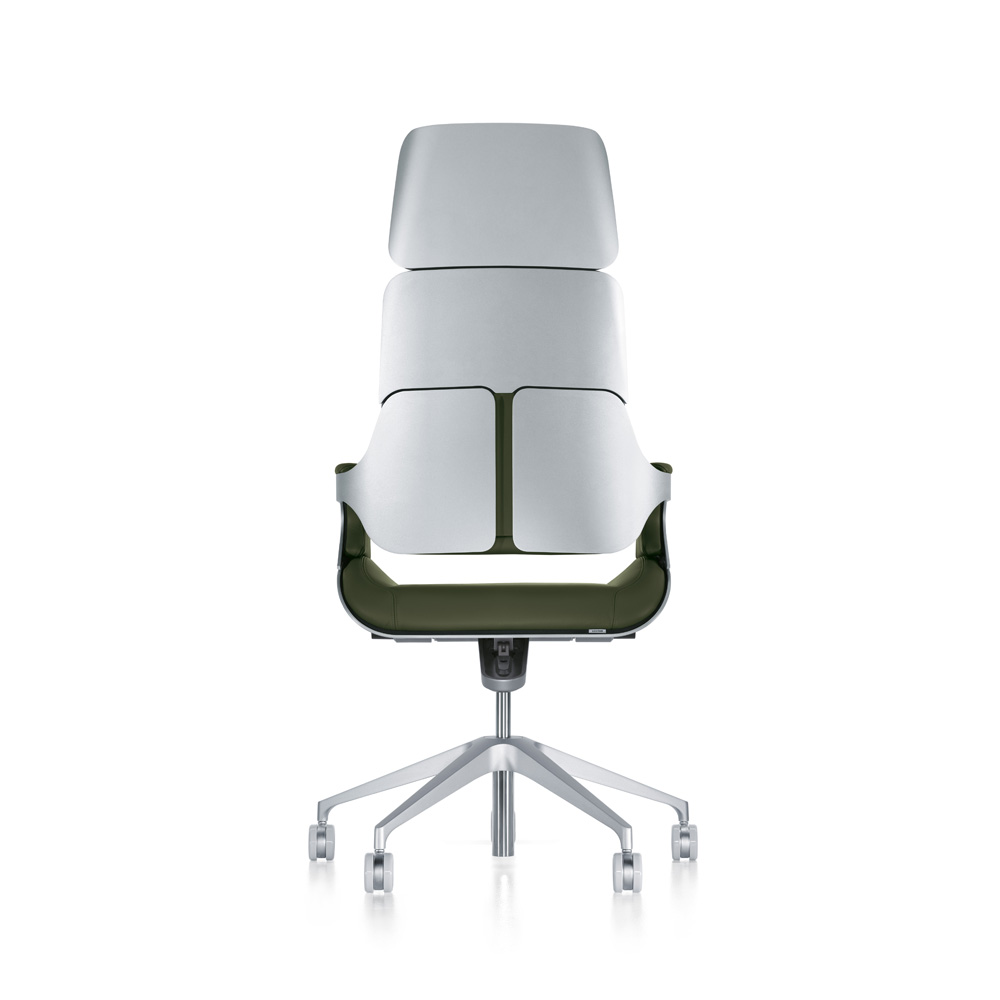Interstuhl_Silver_362S_johtajantuoli_työtuoli_toimistotuoli_neuvottelutuoli_kokoustuoli_hiekkapuhallettu_alumiini_oliivi_nahka_03 - Edella