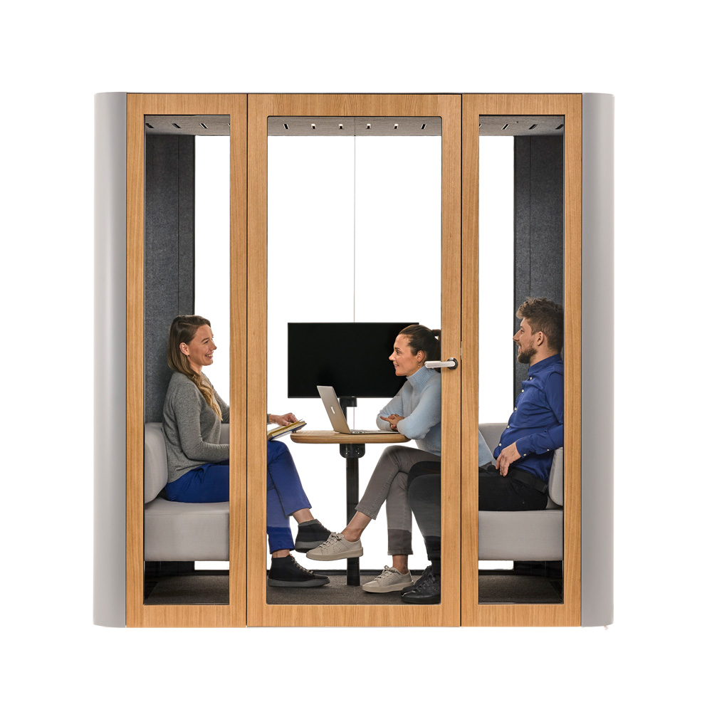 MuteDesign_Space_L_ilmastoitu_vetäytymistila_hiljainen_huone_neljälle_hengelle_tila_tilassa_kokoushuone_05 - Edella