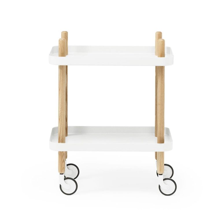 Normann Copenhagen Block Table White / Ash