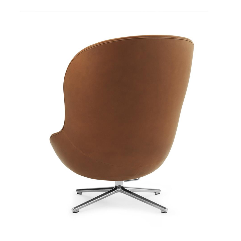 NormannCopenhagen_Hyg_Lounge_Chair_High_Swivel_and_Tilt_Aluminum_Ultra_Leather_03 - Edella