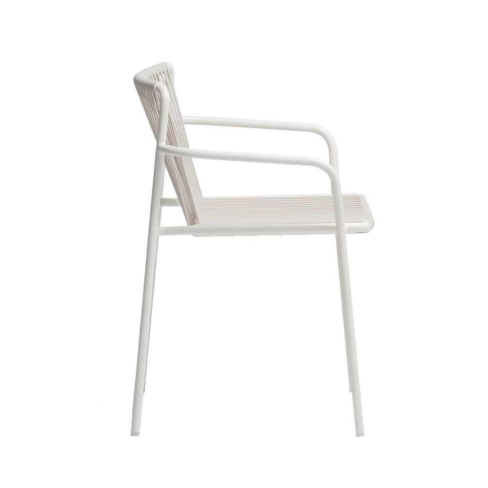 Pedrali_Tribeca_3665_Tuoli_terästuoli_PVC-nauhoilla_käsinojallinen_kahvilatuoli_ravintolatuoli_terassituoli_ulkotuoli_ulkotiloihin_03 - Edella