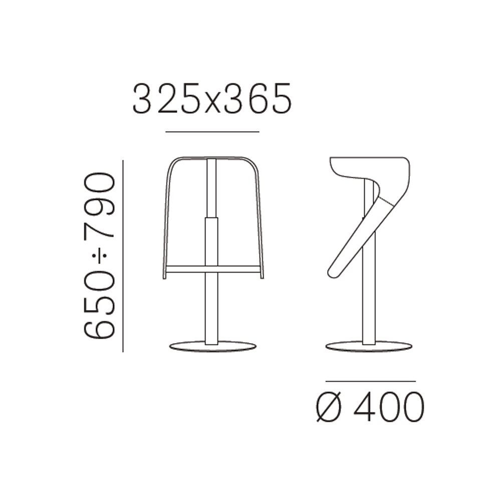 Pedrali_WOODY_497_Baarituoli_pyörivä_korkeussäädettävä_tammi_laminaatti_ravintolatuoli_kahvilatuoli_teräsjalka_06 - Edella