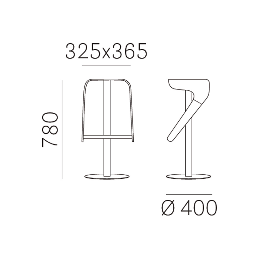 Pedrali_WOODY_498_Baarituoli_nahkaverhoiltu_istuin_pyörivä_tammi_ravintolatuoli_kahvilatuoli_teräsjalka_05 - Edella