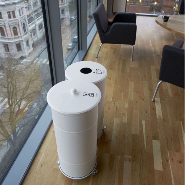 Prima Office Brooklyn Bin Twin kierrätysastia valkoinen - Image 4