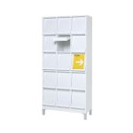 Prima_office_Baseline_Combo_valkoinen_white_esitekaappi_lehtikaappi_kirjastoon_toimistoon_01 - Edella