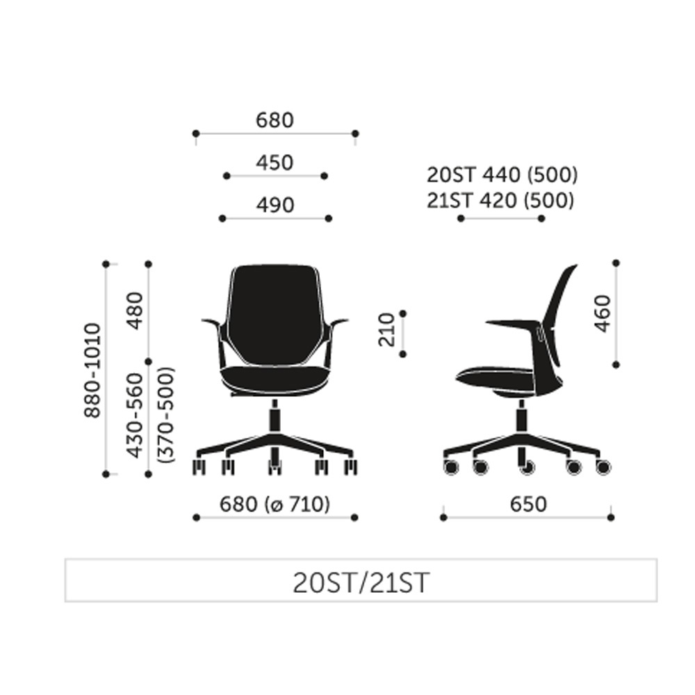 Profim_Trillo_21ST_kokoverhoiltu_työtuoli_toimistotuoli_käsinojallinen_toimistoon_etätyöhön_kotitoimistoon_10 - Edella Profim Trillo 21ST työtuoli