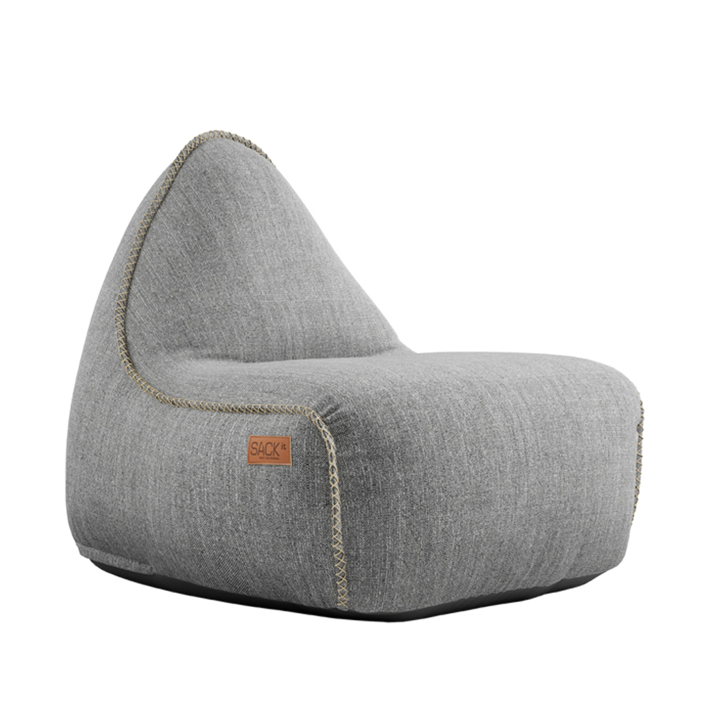 Sackit_Cobana_Lounge_Chair_Light_Grey_säkkituoli_säkkinojatuoli_sisäkäyttöön_ulkokäyttöön_01 - Edella