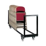 Sandler_S-48-19-tuolivaunu_tuolikärry_kuljetuskärry_kuljetusvaunu_taittotuoileille_siirrettävä vaunu_pyörällinen_01 - Edella