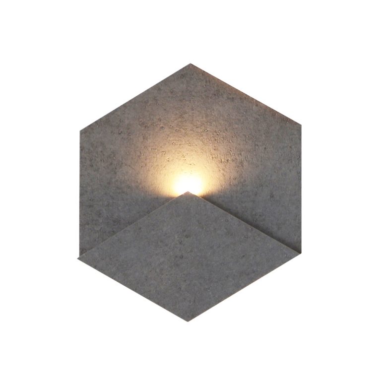 Siinne Heksagon valoelementti seinäpaneeli harmaa