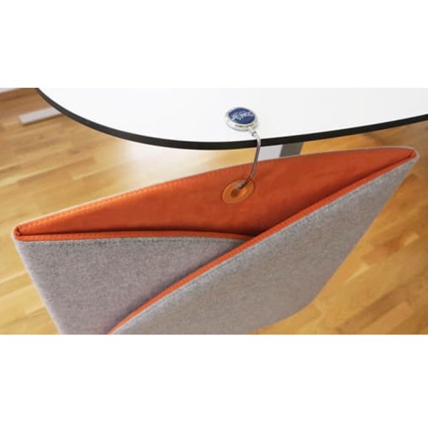 Matting StandUp Screen taitettava pöytäseinäke harmaa/oranssi