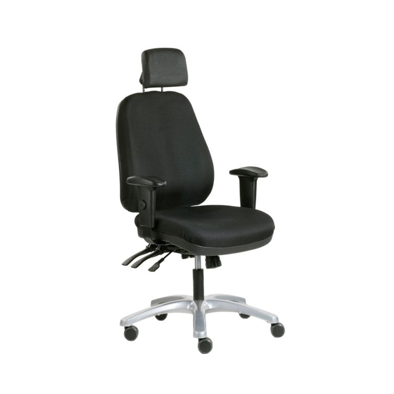 Toplux Team 30 työtuoli käsinojilla, musta