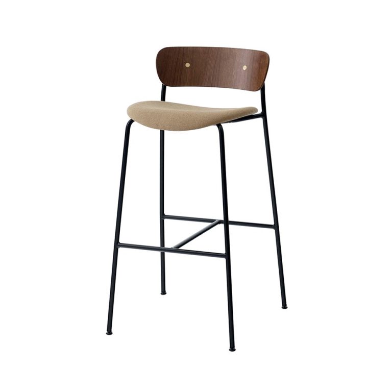 &Tradition Pavilion Barstoolr AV10 korkea baarituoli Lacquered Walnut