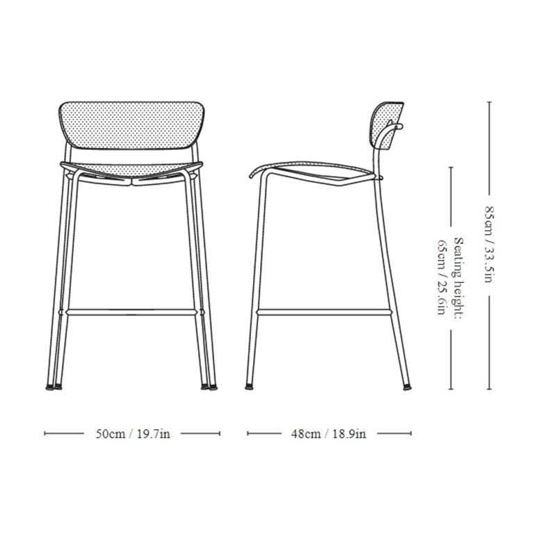 &Tradition Pavilion Barstoolr AV14 matala baarituoli