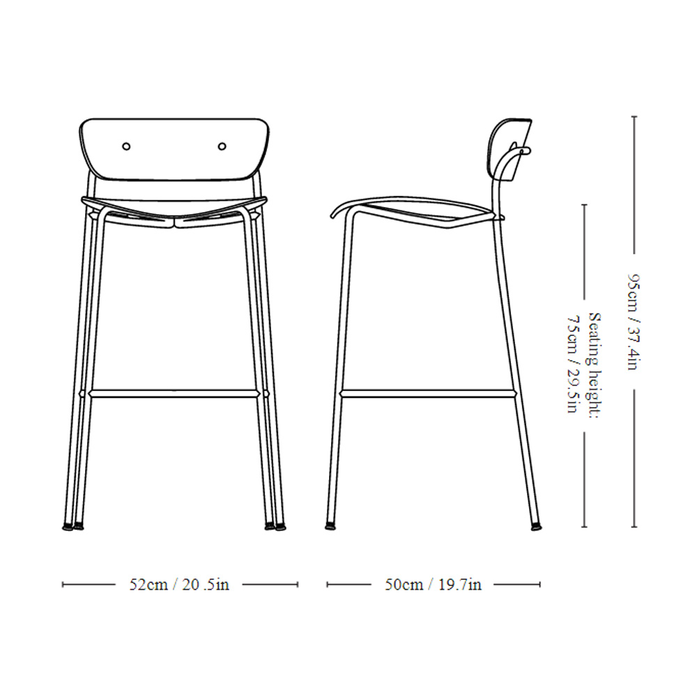 &Tradition_PAVILION_BAR_STOOL_AV9_korkea_baarituoli_teräsjalat_putkijalat_puuistuimella_06 - Edella &Tradition Pavilion Barstoolr AV9 korkea baarituoli