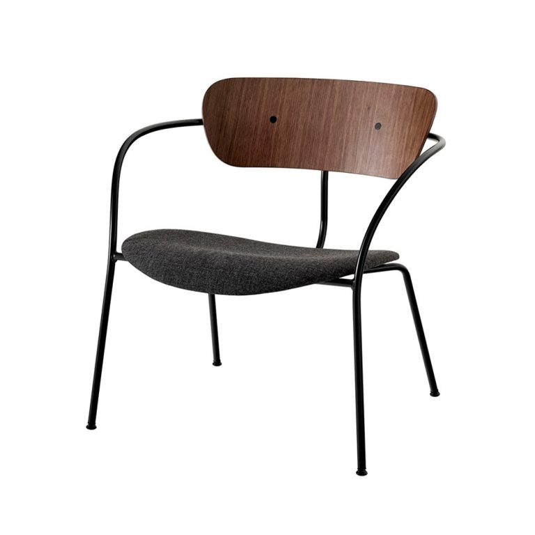 &Tradition Pavilion Lounge Chair AV6 Lacquered Walnut