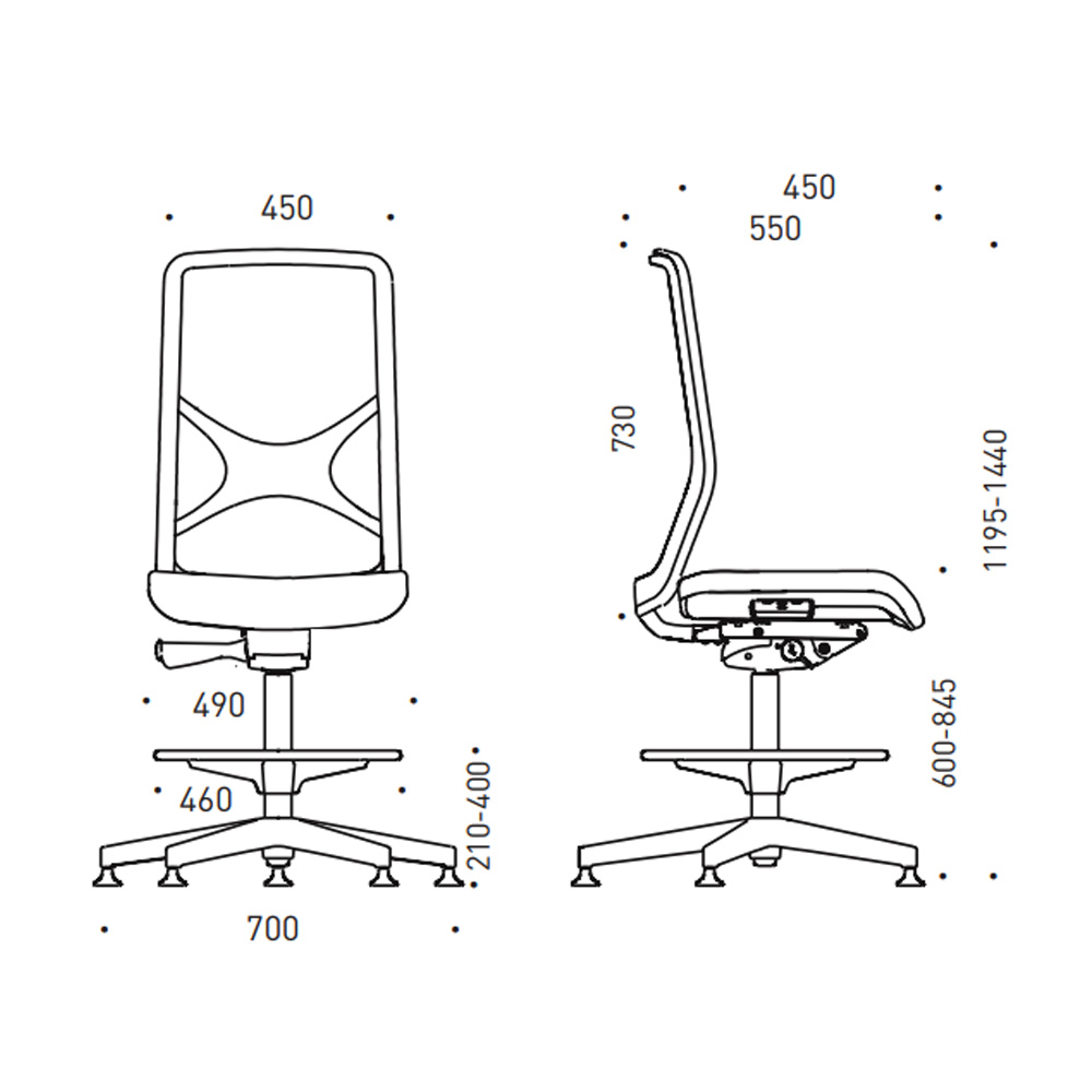 Wind_Knitted_Mesh_high_työtuoli_korkea_työtuoli_toimistotuoli_kassatuoli_jalkarenkaalla_10 - Edella