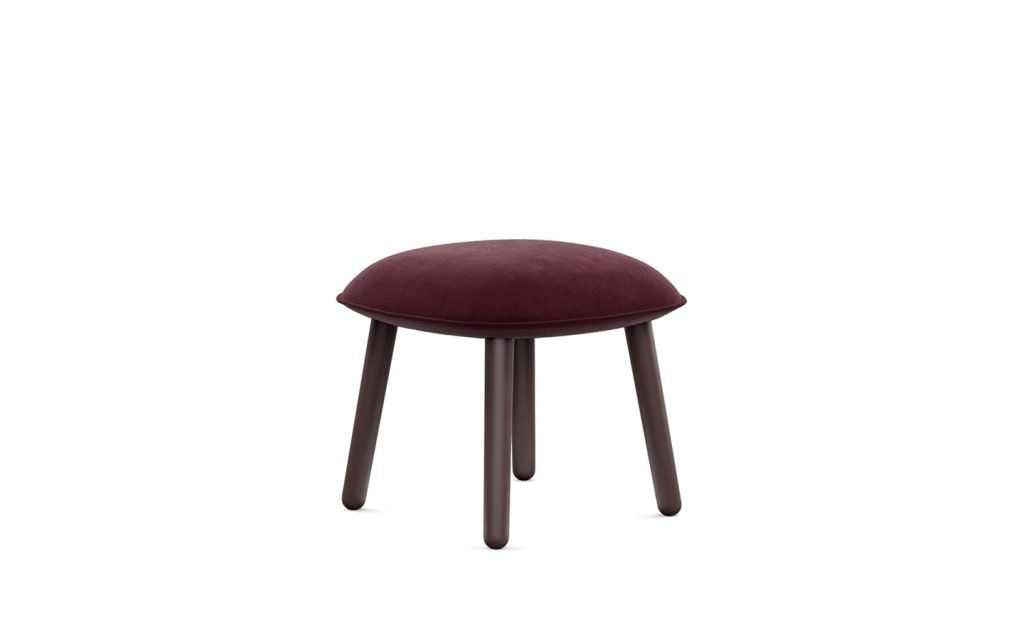 normann_copenhagen_acefootstool_velour_darkred_01 - Edella
