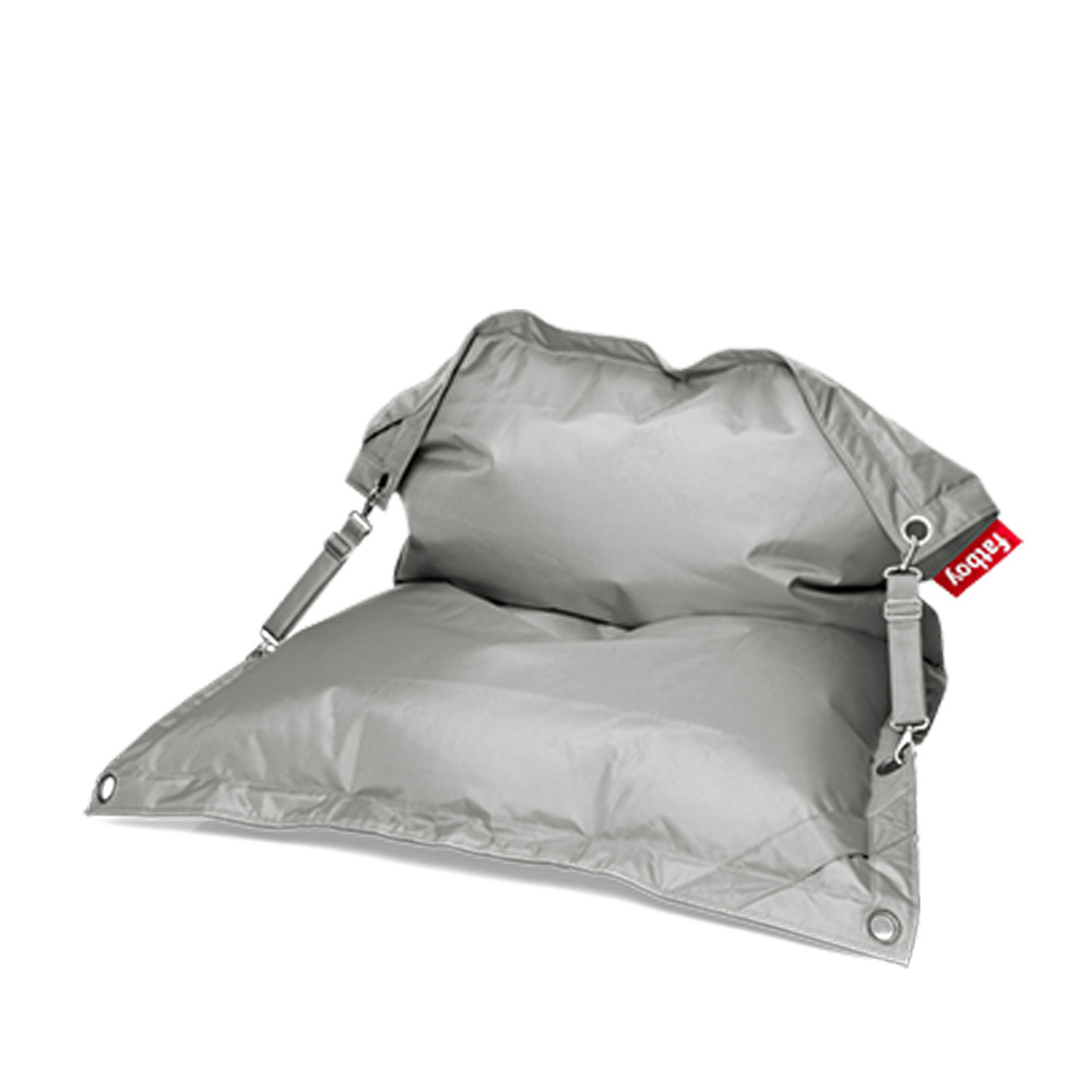 Fatboy_Buggle-Up_Beanbag_säkkituoli_ulkotiloihin_Light_Grey_vaaleanharmaa_säädettävillä_hihnoilla_01 - Edella