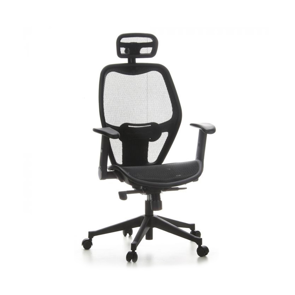 HJH_Office_Air-Port_työtuoli_toimistotuoli_musta_synchro-mekanismi_istuin_verkkokangasta_verkkoselkänoja_niskatuki_02 - Edella