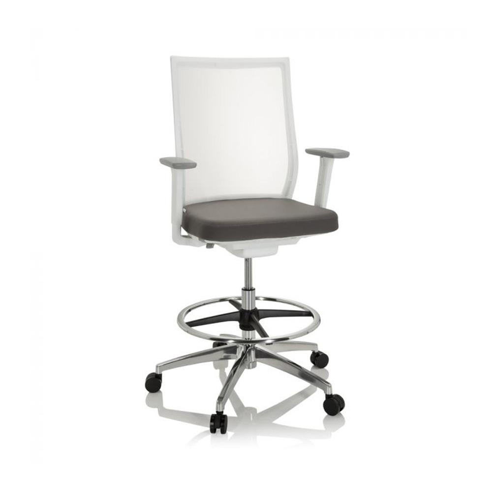 HJH_Office_Aspen_Work_W_korkea_työtuoli_toimistotuoli_kassatuoli_harmaa-valkoinen_synchro-mekanismi_verkkoselkänoja_alumiiniristikko_03 - Edella