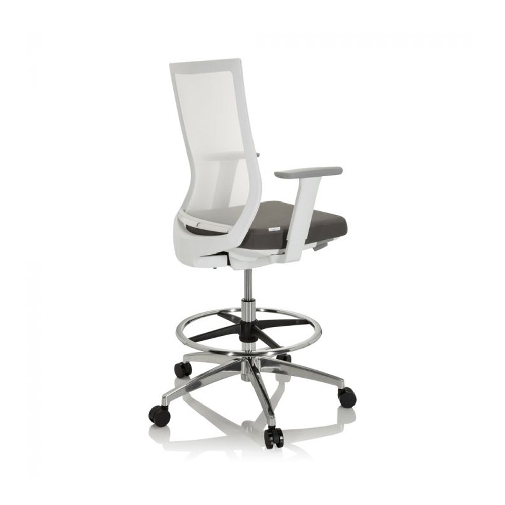 HJH_Office_Aspen_Work_W_korkea_työtuoli_toimistotuoli_kassatuoli_harmaa-valkoinen_synchro-mekanismi_verkkoselkänoja_alumiiniristikko_07 - Edella