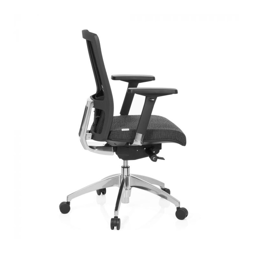 HJH_Office_Astra_Base_työtuoli_toimistotuoli_harmaa-musta_synchro-mekanismi_verhoiltu_istuinpehmuste_verkkoselkänoja_06 - Edella