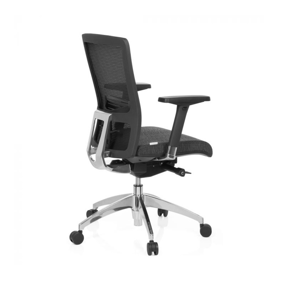 HJH_Office_Astra_Base_työtuoli_toimistotuoli_harmaa-musta_synchro-mekanismi_verhoiltu_istuinpehmuste_verkkoselkänoja_07 - Edella