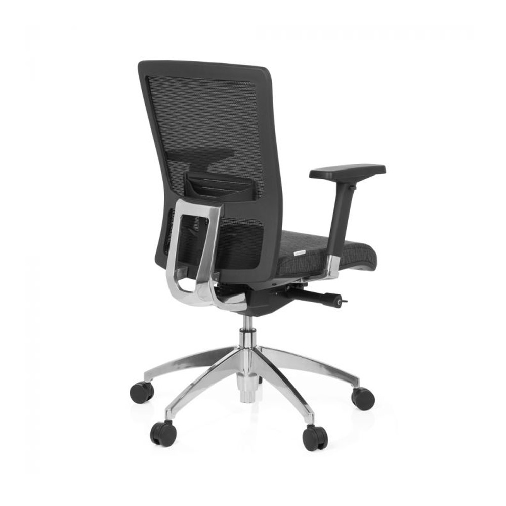 HJH_Office_Astra_Base_työtuoli_toimistotuoli_harmaa-musta_synchro-mekanismi_verhoiltu_istuinpehmuste_verkkoselkänoja_08 - Edella