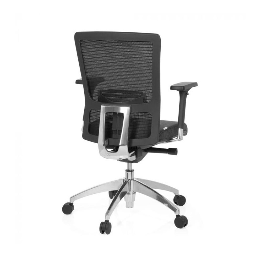 HJH_Office_Astra_Base_työtuoli_toimistotuoli_harmaa-musta_synchro-mekanismi_verhoiltu_istuinpehmuste_verkkoselkänoja_09 - Edella