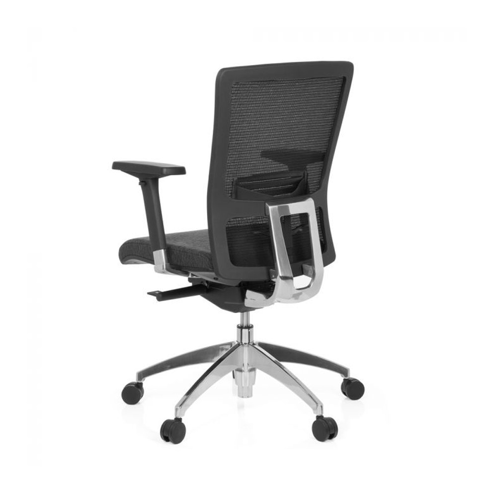 HJH_Office_Astra_Base_työtuoli_toimistotuoli_harmaa-musta_synchro-mekanismi_verhoiltu_istuinpehmuste_verkkoselkänoja_12 - Edella