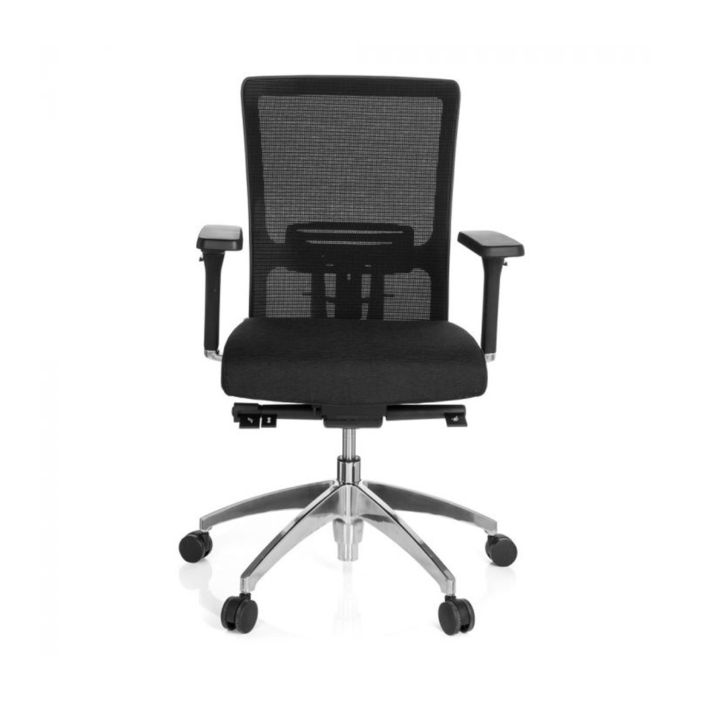 HJH_Office_Astra_Base_työtuoli_toimistotuoli_musta_synchro-mekanismi_verhoiltu_istuinpehmuste_verkkoselkänoja_01 - Edella