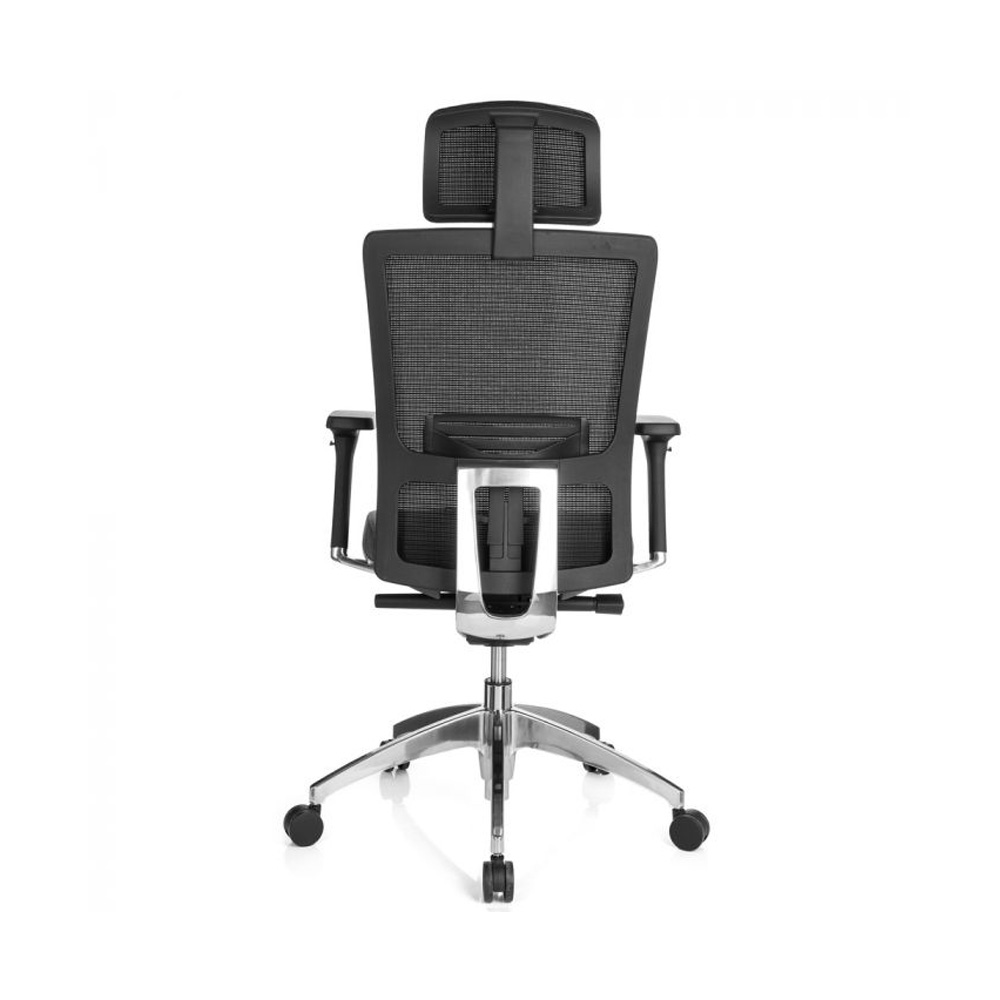 HJH_Office_Astra_Lux_työtuoli_toimistotuoli_harmaa-musta_synchro-mekanismi_verhoiltu_istuinpehmuste_verkkoselkänoja_niskatuki_10 - Edella