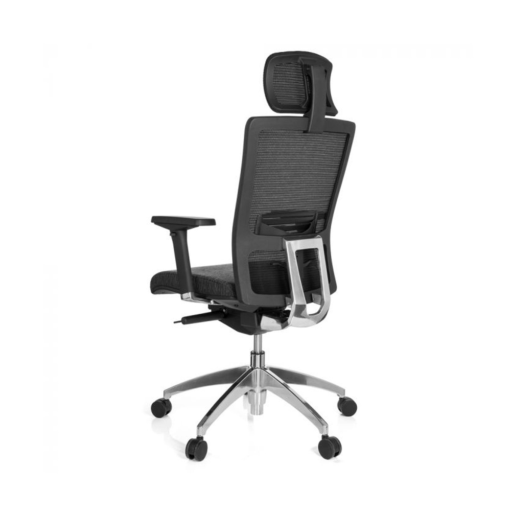 HJH_Office_Astra_Lux_työtuoli_toimistotuoli_harmaa-musta_synchro-mekanismi_verhoiltu_istuinpehmuste_verkkoselkänoja_niskatuki_12 - Edella