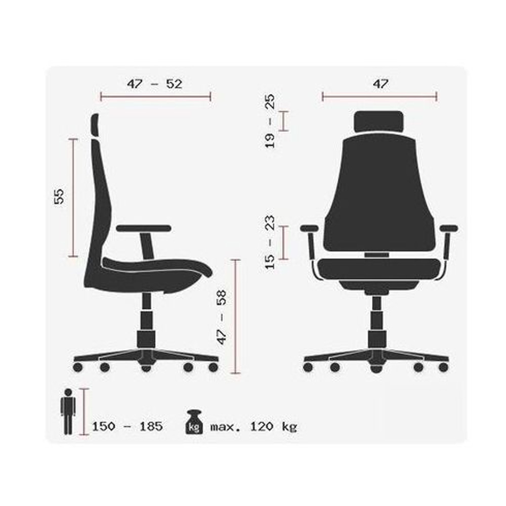 HJH_Office_Astra_Lux_työtuoli_toimistotuoli_harmaa-musta_synchro-mekanismi_verhoiltu_istuinpehmuste_verkkoselkänoja_niskatuki_13 - Edella
