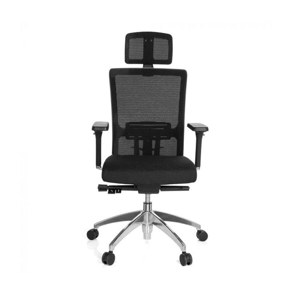 HJH_Office_Astra_Lux_työtuoli_toimistotuoli_musta_synchro-mekanismi_verhoiltu_istuinpehmuste_verkkoselkänoja_niskatuki_01 - Edella