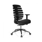 HJH_Office_Ergo_Line_II_Pro_työtuoli_toimistotuoli_musta_synchro-mekanismi_kangasverhoiltu_istuin_selkänoja_03 - Edella