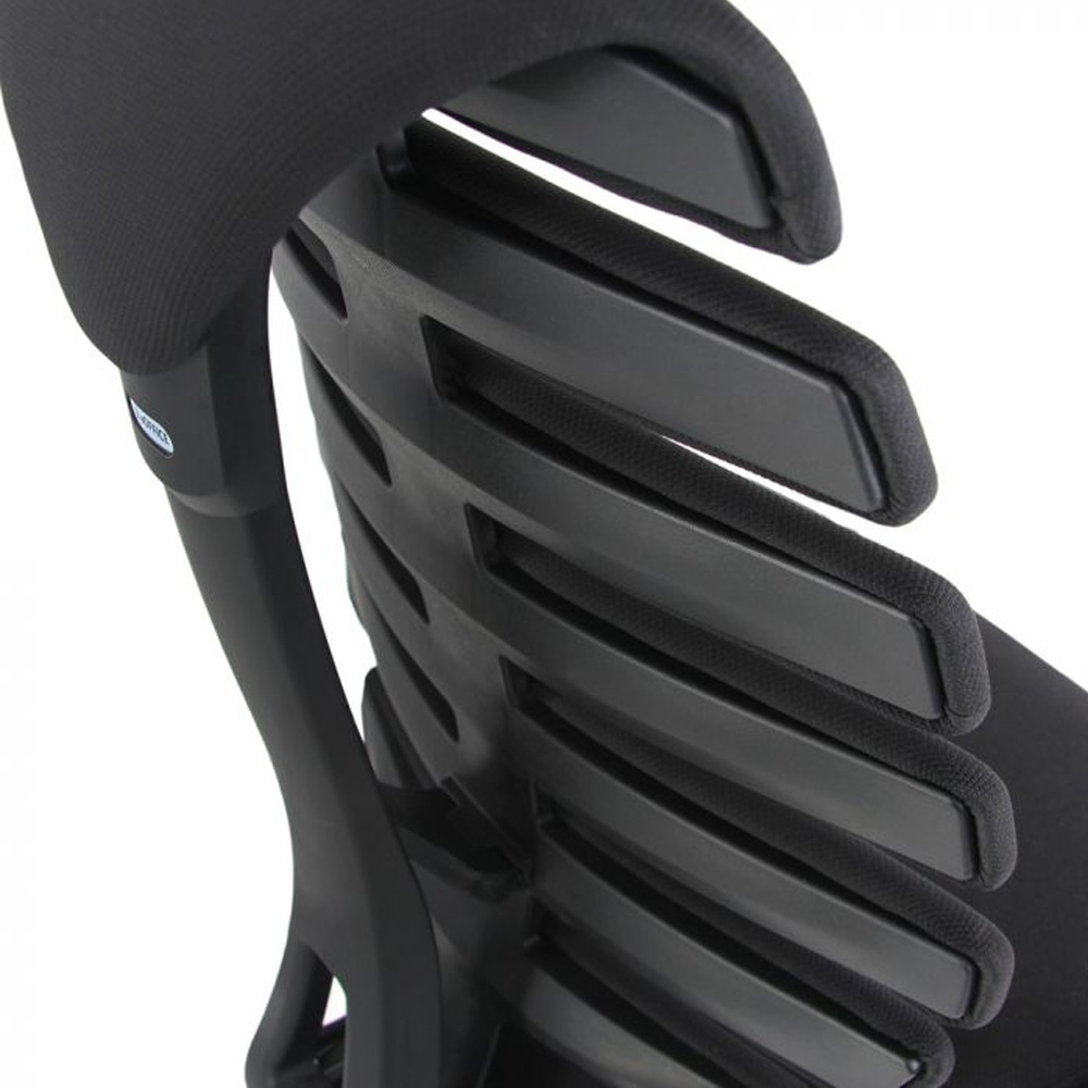 HJH_Office_Ergo_Line_II_Work_Kangas_korkea_työtuoli_toimistotuoli_kassatuoli_musta_kangasverhoiltu_istuin_selkänoja_14 - Edella