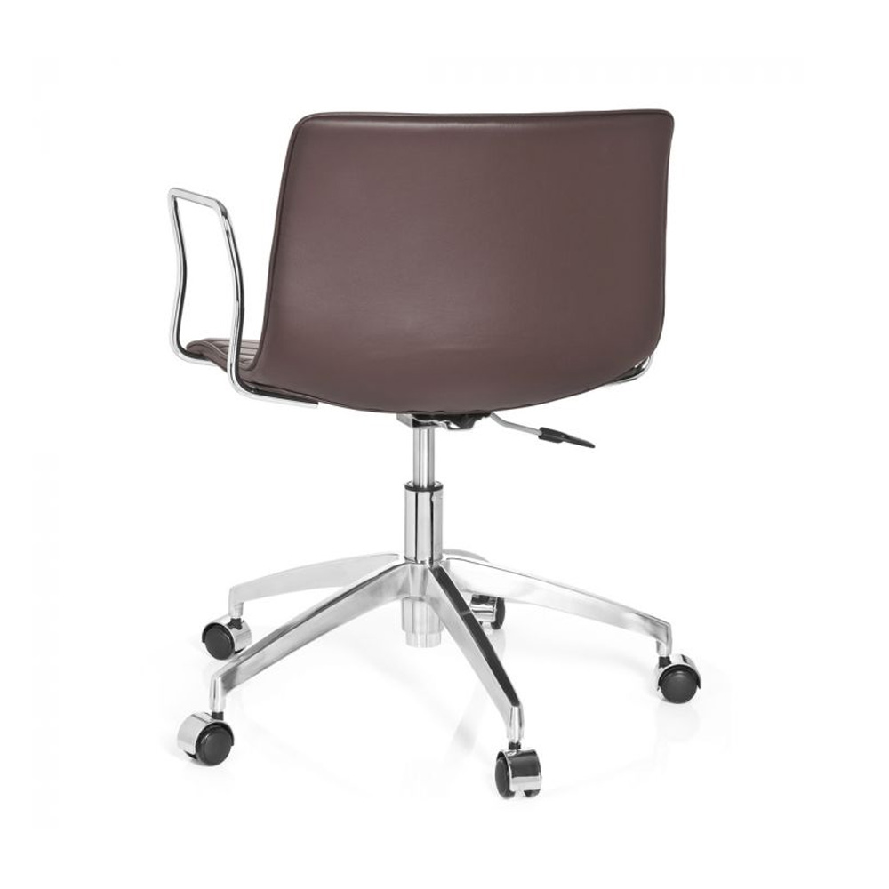 HJH_Office_Levi_työtuoli_toimistotuoli_neuvottelutuoli_kokoustuoli_matala_selkänoja_ruskea_nahka_verhoiltu_istuin_11 - Edella